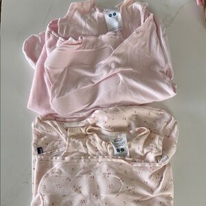 Halo Baby Swaddle Wraps in Light Pink and Floral Pink